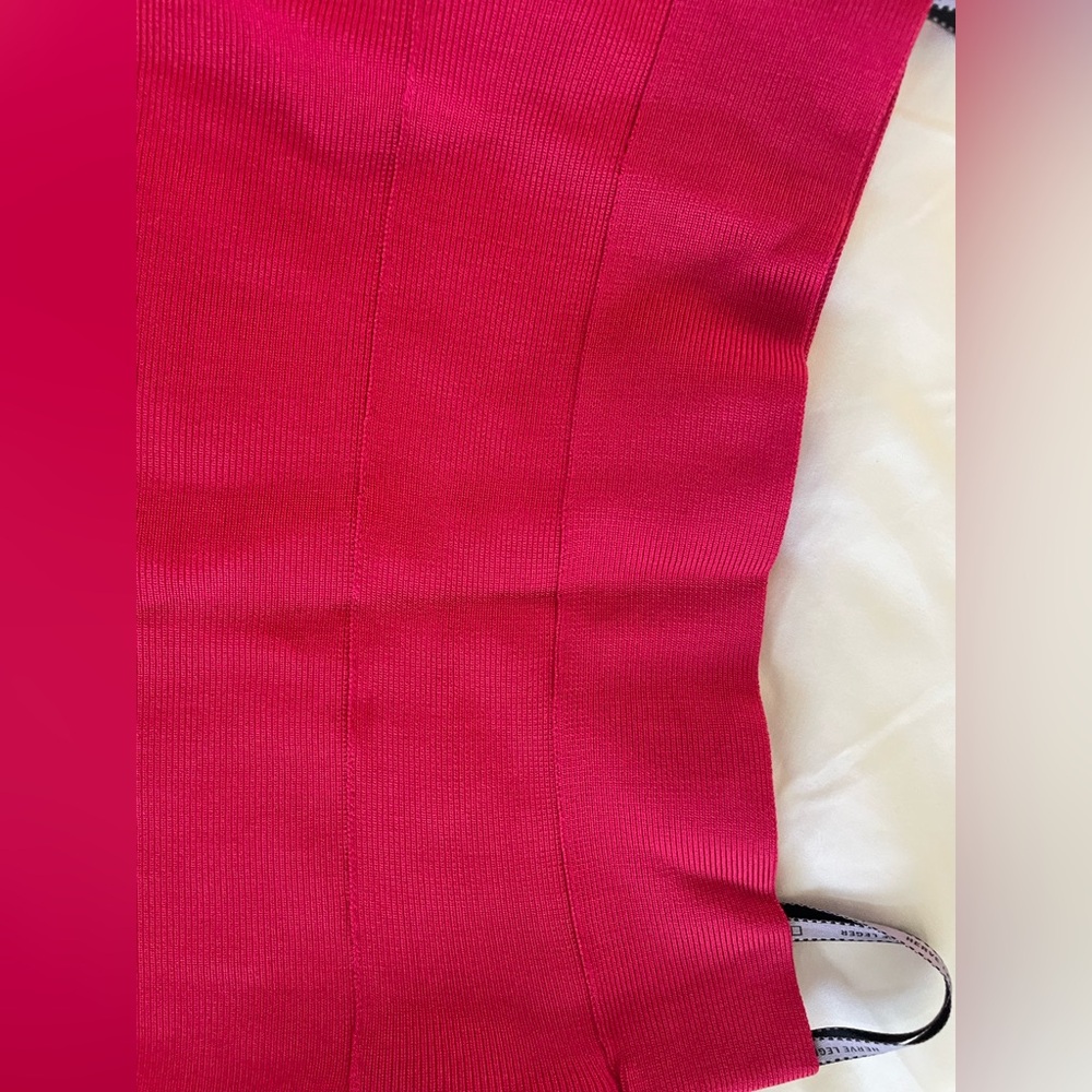 Herve Leger Raspberry Mini Skirt - Picture 7 of 8